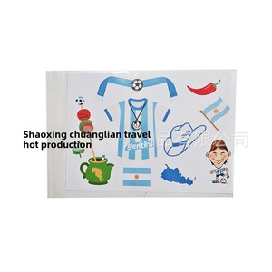 Autocollants nationaux et tatouages éphémères pour fans USA-Canada-Mexique 2026 – Modèle JLL – Autres matériaux - Product Image 1