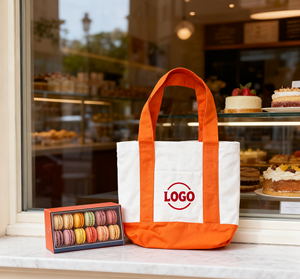 Logo personnalisé écologique Promotion de haute qualité Sac fourre-tout épais réutilisable en toile avec poignée en toile - Product Image 5