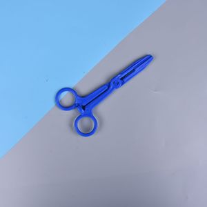 Pinzas Hemostáticas Desechables de Plástico Azules, Estériles, de Grado Médico, para Uso con Bolas de Algodón y Agujas - Product Image 2