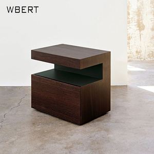 Mesita de noche de estilo minimalista italiano WBERT, mesita de noche flotante nórdica, mesita de noche moderna y sencilla para dormitorio - Product Image 3