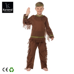 Disfraz de Estilo Indígena Americano <span class=keywords><strong>con</strong></span> Borlas para Niños, Disfraz Medieval para Halloween, Carnaval, Cosplay de TV y Cine - Product Image 2