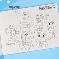 Joytop – Carnet de dessin A4 personnalisé Doraemon avec couverture en PVC et reliure cousue – Bloc de dessin pour étudiants – Vente en gros