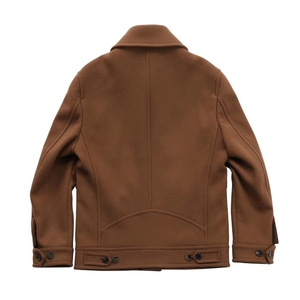 Blouson Bomber Unisexe en Laine Marron Col Montant Manteau Aviateur Décontracté Chaud Automne Vêtement d'extérieur Professionnel Ample à Motif Géométrique Respirant - Product Image 5