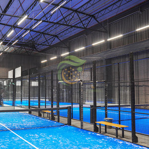 Cancha deportiva de Pádel de lujo para exteriores e interiores No se oxida Cancha de Pádel panorámica galvanizada en caliente - Product Image 5