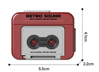 2026 créatif Vintage Mini rétro Cassette enregistreur musique porte-clés mignon Mini lecteur commémorer porte-clés pour Couple amis cadeau