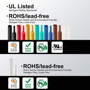 ท่อหดความร้อนชนิดโพลีโอเลฟิน Chanzon แบบมีกาวในตัว อัตราส่วนการหดตัว 3:1 ขนาด 0.6-125 มม. ผลิตจาก PE แบบสองชั้น กันน้ำ พร้อมกาว - Product Image 6