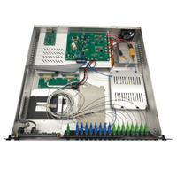 2u 1550nm EDFA Amplificador de fibra óptica dopado con erbio FTTH IP 13-26dBm Potencia de salida