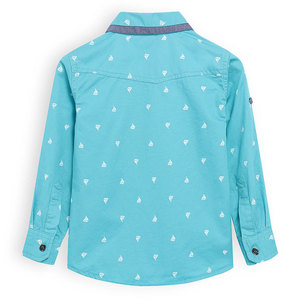 <span class=keywords><strong>Chemise</strong></span> décontractée pour garçons, vêtements pour enfants, 100% coton, manches retroussées, imprimé, <span class=keywords><strong>chemise</strong></span> tissée pour garçon - Product Image 3