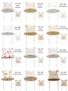 Nuevo Sombrero de Algodón Transpirable para Bebés con Diseño de Oso de Dibujos Animados, Sombrero de Pescador con Estampado de Frutas y Flores para Niños de 1 a 3 Años - Product Image 2