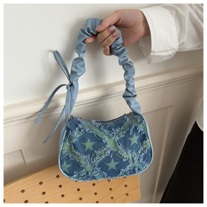2026 Summer New Arrival Chic Stylish and Unique Gradient Star Pattern Versatile Casual Small <b>Square</b> Shoulder Bag - Product Image 3