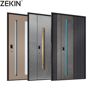 Zekin Modern Aluminum Door Ribbon Detail As2047 Certified Security Thermal <b>Insulation</b> Interior Manual Entry Wide Frame hotel - Product Image 1