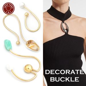 Conector de bikini, herrajes para trajes de baño, hebilla de forma irregular, decoración metálica personalizada para vestidos de mujer, hebilla de anillo con cuentas de colores - Product Image 6
