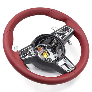 Volant de direction de luxe rouge pour Cayenne Cayman Macan Panamera <span class=keywords><strong>GT</strong></span> 996 911 991 718 970 987 - Product Image 2