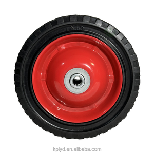 Hochwertige Voll gummi rollen 7 Zoll 182mm Industrie rollen Wagen rollen Eisen radkern - Product Image 2