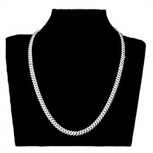 Luxury <b>Iced</b> <b>Out</b> Moissanite Cuban Link <b>Chain</b> Necklace for Men 925 Sterling Silver Full Pave Diamond Hip Hop Necklace Custom Jewel - Product Image 2