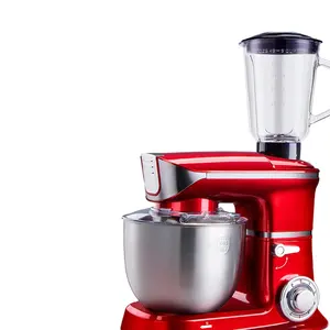 Heavy Duty 6 Speed Dough Cake Mixer Powerful 1300W Stand Food Mixer With Stainless Steel Bowl