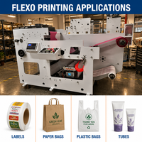 NOUVELLE MACHINE D'IMPRESSION FLEXO AUTOMATIQUE À 2 COULEURS SR-350-2 POUR ÉTIQUETTES, SACCHETS EN PAPIER, SACCHETS EN PLASTIQUE ET TUBES - IMPRIMANTE 100m/min