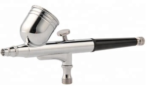 Kit de tatouage à l'aérographe en cuivre AS18K-2 avec alimentation par gravité et pression de piston réglable pour la peinture de portes et les gabarits - Product Image 5