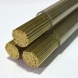 H65 electrode edm 10mm 0.2mm Thin wall micro Brass Capillary Tube/pipe/tubing/piping for punching hole machine