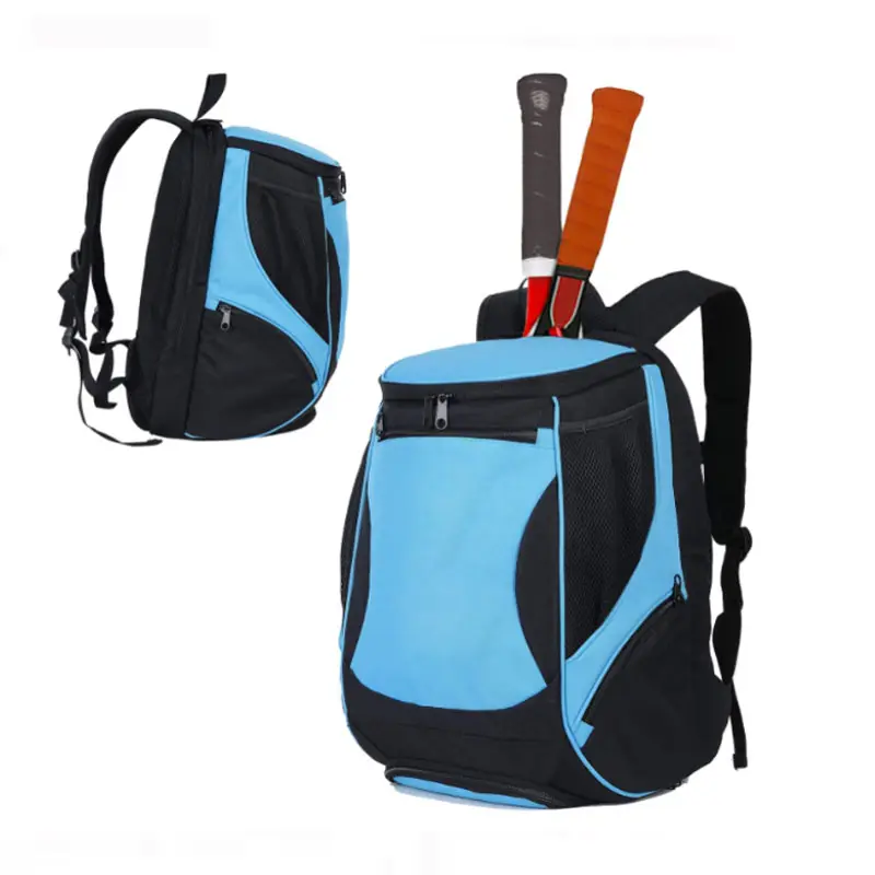 Mochila para raquete, esporte ao ar livre, 600d, poliéster, raquete de tênis, badminton, compartimento para sapatos