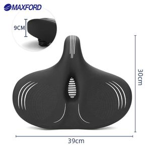 MAXFORD <span class=keywords><strong>Selle</strong></span> <span class=keywords><strong>de</strong></span> <span class=keywords><strong>vélo</strong></span> large en PU, coussin absorbant les chocs pour vélos électriques et <span class=keywords><strong>de</strong></span> fitness - Product Image 4