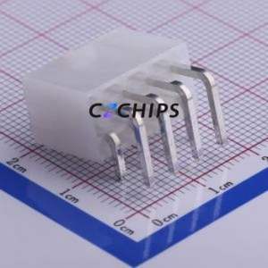 5557R-2*4P Wire-to-Board Pin Header Bent Lead Through Hole,P=4.2mm Connector 2x4P 4.2mm Right Angle Insert 8P - Product Image 2