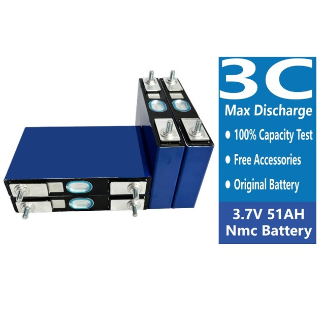 Starmax Catl 3.7V 50Ah 51Ah Ncm 811 Rechargeable Car Lithium Ion Battery 50Ah 51Ah 3.7V Prismatic Nmc Battery Cell