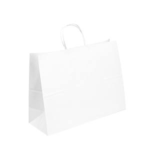 <span class=keywords><strong>Bolsas</strong></span> <span class=keywords><strong>de</strong></span> <span class=keywords><strong>papel</strong></span> <span class=keywords><strong>de</strong></span> embalaje con logotipo personalizado, color blanco, con mango, venta al <span class=keywords><strong>por</strong></span> <span class=keywords><strong>mayor</strong></span> - Product Image 3