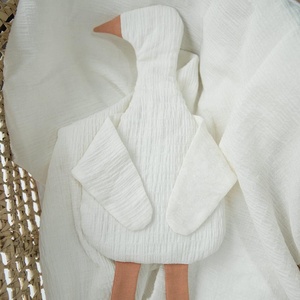 Bio-Baumwolle Ente Sicherheits decke Super Soft Musselin Baby Lovey Tröster Geschlecht Neutral Baby Shower Geschenk - Product Image 4