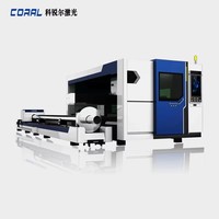 Machine de découpe laser numérique à fibre CNC CORAL CRL-4020C 1500W, directement de l'usine, avec IA pour la découpe de tôles, tubes et tuyaux en acier de haute précision