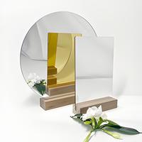 Plaque de miroir acrylique incassable, transparente comme du cristal, épaisseur 0,6 mm-8 mm, tailles personnalisables, découpe et moulage, décoration intérieure