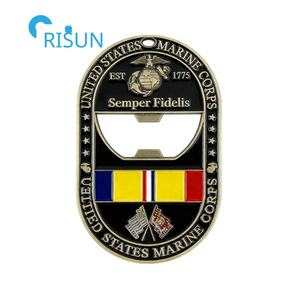 Porte-bouteille personnalisé avec médaille de service militaire USMC, mascotte du Corps des Marines, commémorative, pièce de monnaie personnalisée, pièce de monnaie de dé<span class=keywords><strong>fi</strong></span> USMC - Product Image 4