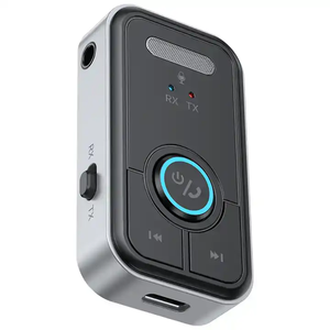 HG Bluetooth 5,3 Transmisor y receptor Inalámbrico 3,5mm Adaptador Bluetooth Adaptador de <span class=keywords><strong>audio</strong></span> Bluetooth de baja latencia para TV Coche PC <span class=keywords><strong>MP3</strong></span> - Product Image 2