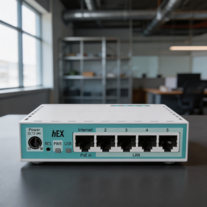 Mikrotik ROS HEX Refresh/E50UG Router Gigabit Mini de Cinco Puertos para el Hogar, Versión Mejorada del <span class=keywords><strong>RB750GR3</strong></span> - Product Image 1