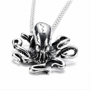 Collar con Colgante de Pulpo de Acero Inoxidable y Titanio, Estilo Punk Urbano, Joyería de Moda Unisex - Product Image 5