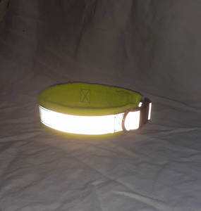 Collar Ajustable Personalizado para Perro, Forrado de Felpa, Diseño Sólido, Reflectante de Alta Visibilidad, Amarillo Neón Fluorescente, Naranja, Rosa - Product Image 4