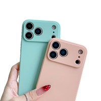 Coque de protection en silicone TPU souple dépoli pour iPhone 18 17 16 15 Pro Max avec protection caméra de précision