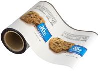 Rouleau de film plastique d'étanchéité en cellulose souple personnalisé pour l'emballage de biscuits pour chocolat, sucre, lait, biscuits, gelée, aliments