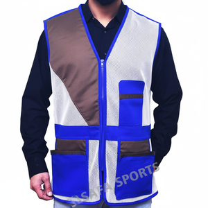 High Quality Adjustable Waist Straps Shooting Vest Suede Leather <b>Padding</b> Clay Mesh for Hunting Outdoor Sports for <b>Game</b> Calls - Product Image 1