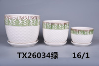 Support de Plante, Vase, Pot de Fleurs et Jardinière – Mini Pot de Jardin en Céramique Émaillée Pas Cher avec Trou de Drainage