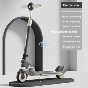 Trottinette à pousser pliable à deux roues pour enfants de 6 à 12 ans, garçons et filles, en plastique moderne pour l'extérieur - Product Image 2