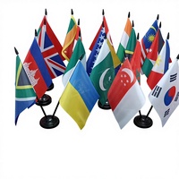 Drapeaux personnalisés d'usine, drapeaux nationaux, drapeaux de pays, drapeaux du monde, Coupe du Monde 2026, drapeaux de bureau USA, tissu polyester, OEM