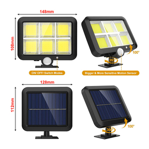 Applique murale solaire LED avec technologie COB, câble de 5 mètres, luminaire d'extérieur, éclairage avec panneau réglable, idéal pour un <span class=keywords><strong>jardin</strong></span>, un parc ou une pelouse - Product Image 6