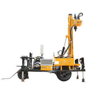 150M ความลึกไฮดรอลิกและ Air น้ำเจาะ Rig ปั๊มโคลนและ Air Compressor - Product Image 2