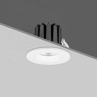Luz descendente LED regulable de techo, 0-10V, 10W, 12W, Cob