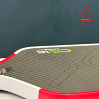 Pala de Pickleball EAVX Gen4 de Fibra de Carbono 3k, Superficie sin Bordes, 42 cm, Termoformada, Ecológica, Resistente al Agua, Raqueta Duradera, Vietnam