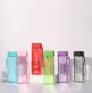 Factory <strong>Custom</strong> Plastic square My <strong>Water</strong> <strong>Bottle</strong> BPA Free Small MOQ 500ML - Product Image 2