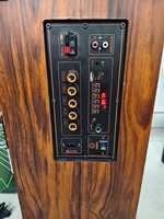 Saeapu TTD-K12 Altavoz Portátil con Ruedas de 12 Pulgadas, Gabinete de Madera Inalámbrico con Iluminación LED RGB