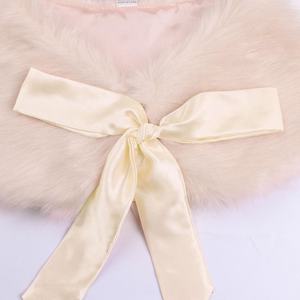 女の子用ファッションフェイクファーボレロ肩をすくめる冬用ジャケットクロークウェディングプリンセスショールケープ子供用 - Product Image 5