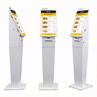 TouchWo 21,5/27 Zoll Touchscreen-Kiosk Selbstbedienungs-Innenzahlungsterminal POS SDK Thermodrucker Barcode-Leser QR Metall